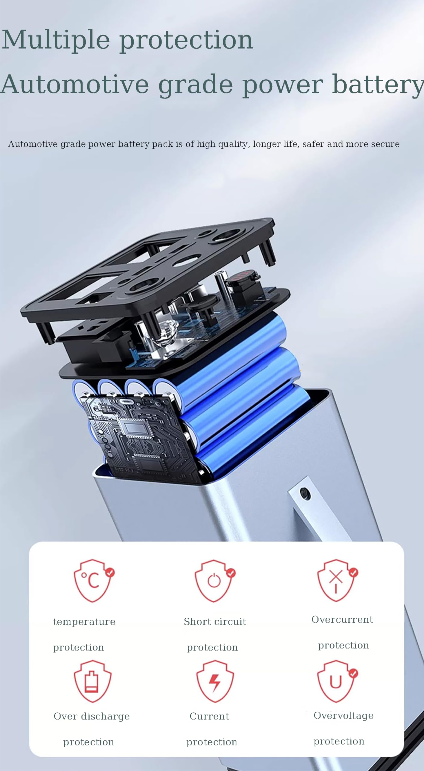 Centrale électrique Portable, Prise Secteur 300 W, générateur à Batterie Lithium 84 000 mAh, générateur Solaire, Alimentation de Secours pour Les Voyages et la Chasse en Plein air.