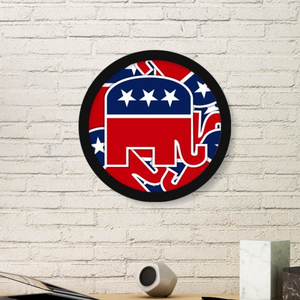 Cadeaux originaux stickers muraux éléphant républicain USA DIYthinker