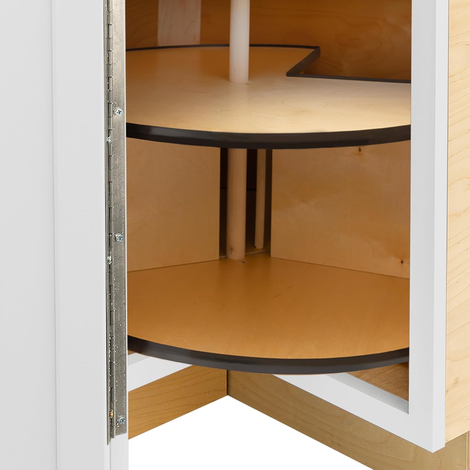 Quicklock RTA (Ready-to-Assemble) | Base Kitchen Cabinets - Shaker Style | Made in America (Pure White, 18" D x 30" W x 34.5" H Lazy Susan)