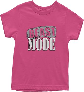 تي شيرت Beast Mode Training Gym Workout Youth، قطن ناعم، تي شيرت جرافيكي