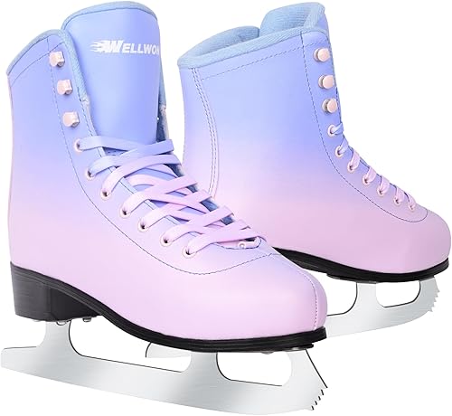 Miniatura 12 de Ice Skates for Women, Adult Figure Skates for Men, Figure Skating Shoes with Velvety Lining for Indoor& Outdoor Rink,Ice Skates Size 5 6 7 8 9 10 11