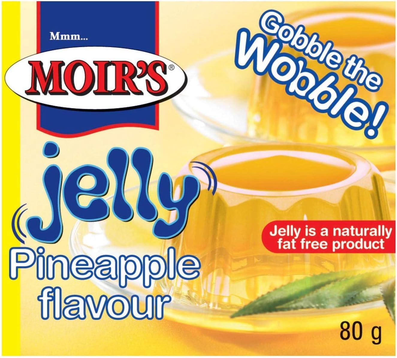Moirs Jelly Pineapple 80g (Pack of 3)