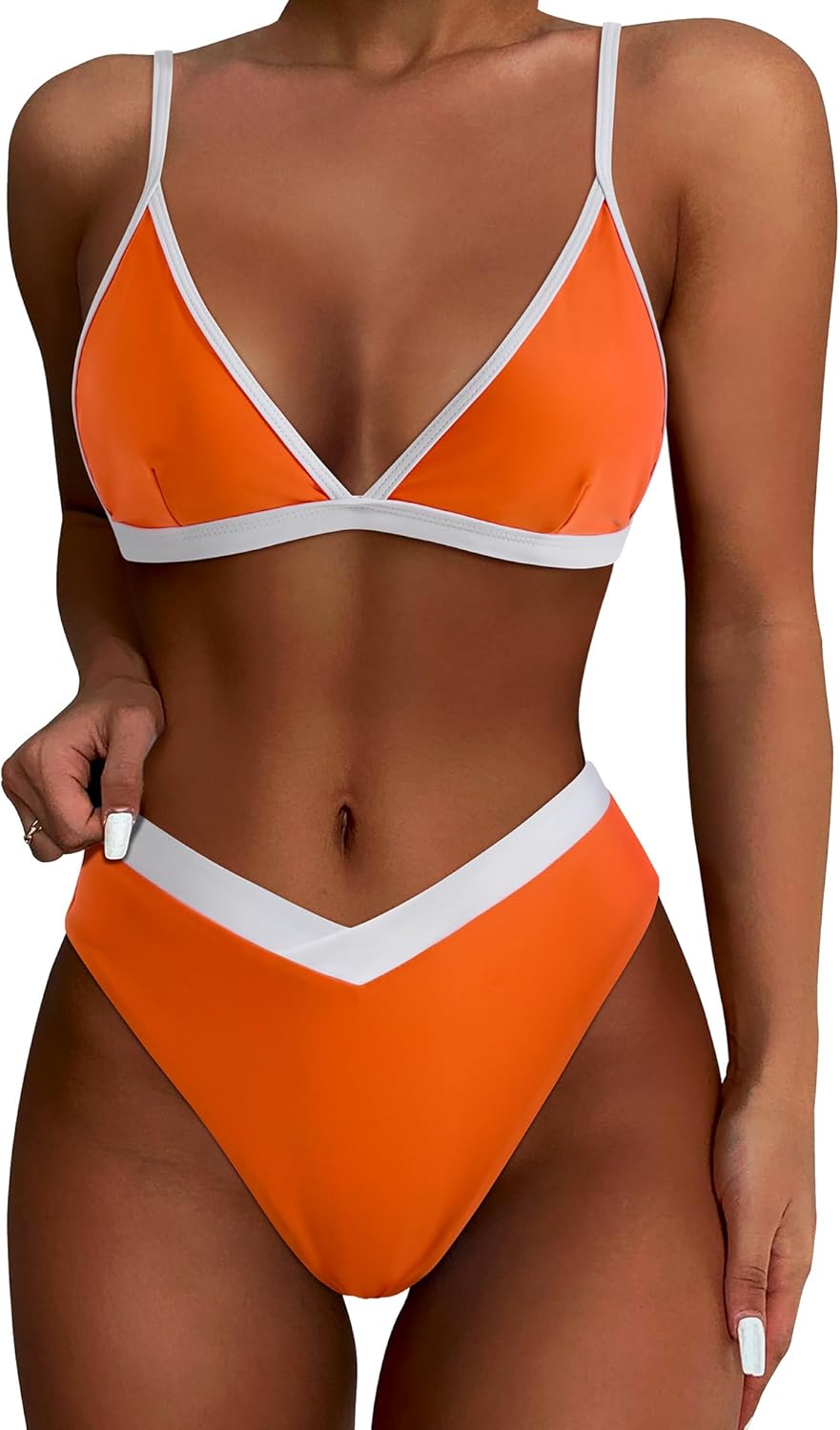 57 Orange White