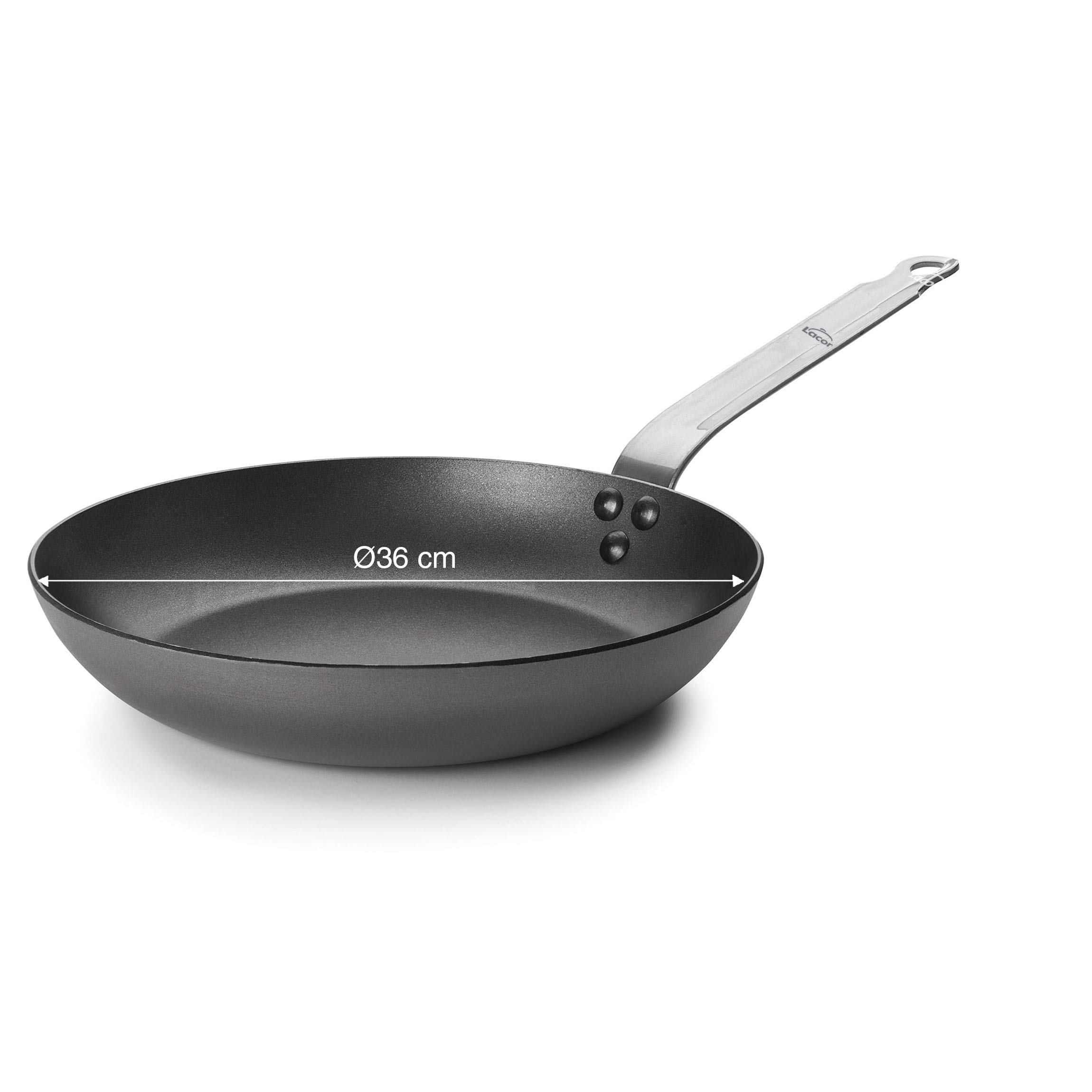 Lacor-63736-NON.STICK CZARNA Patelnia do smażenia 36 cm.
