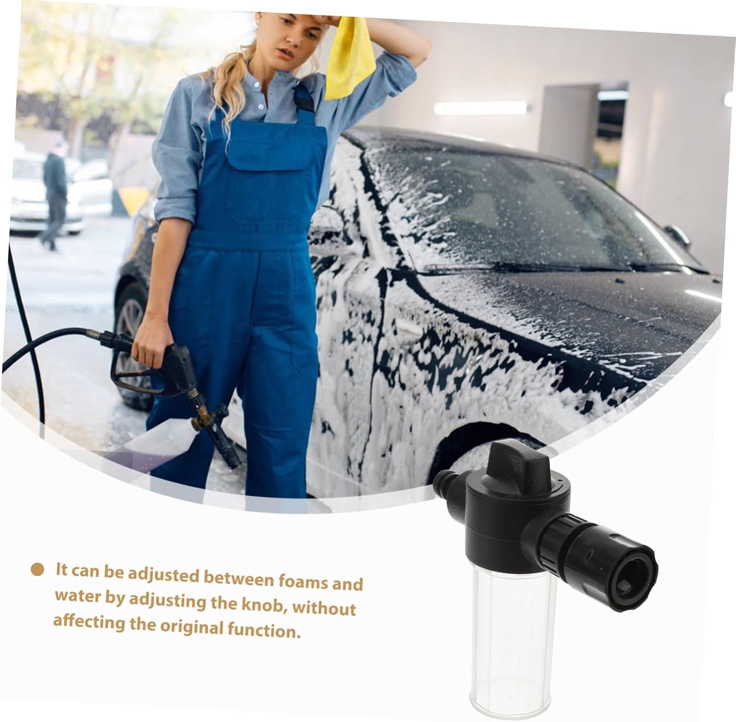 OUNONA Foam Bottle Water Gun Accessories Car Wash Foam Sprayer Connector Efficient Cleaning Tool