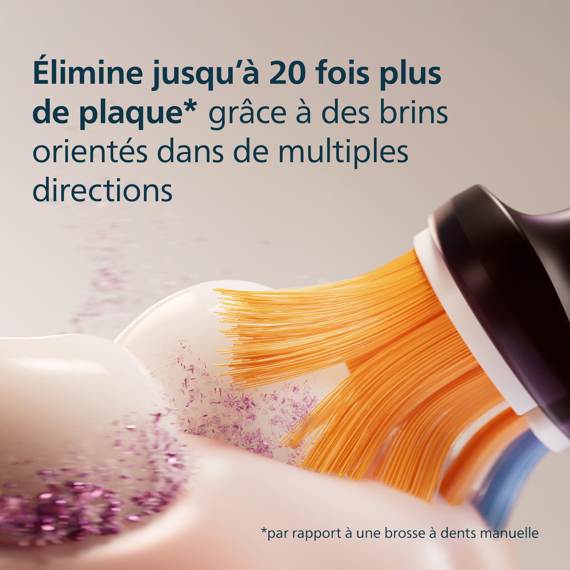 Philips Sonicare A3 Premium tout-en-un - têtes de brosse à dents de rechange d'origine, noir, lot de 4, HX9094/88