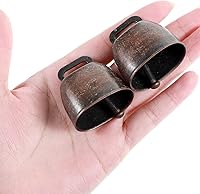 Vista 3 de 40 campanas de cobre para pastoreo de caballo, oveja, campanas pequeñas de latón, ganado, cabra, granja, campanas de bronce ruidosas de larga