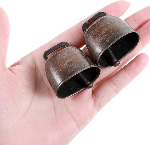 Miniatura 3 de 40 campanas de cobre para pastoreo de caballo, oveja, campanas pequeñas de latón, ganado, cabra, granja, campanas de bronce ruidosas de larga