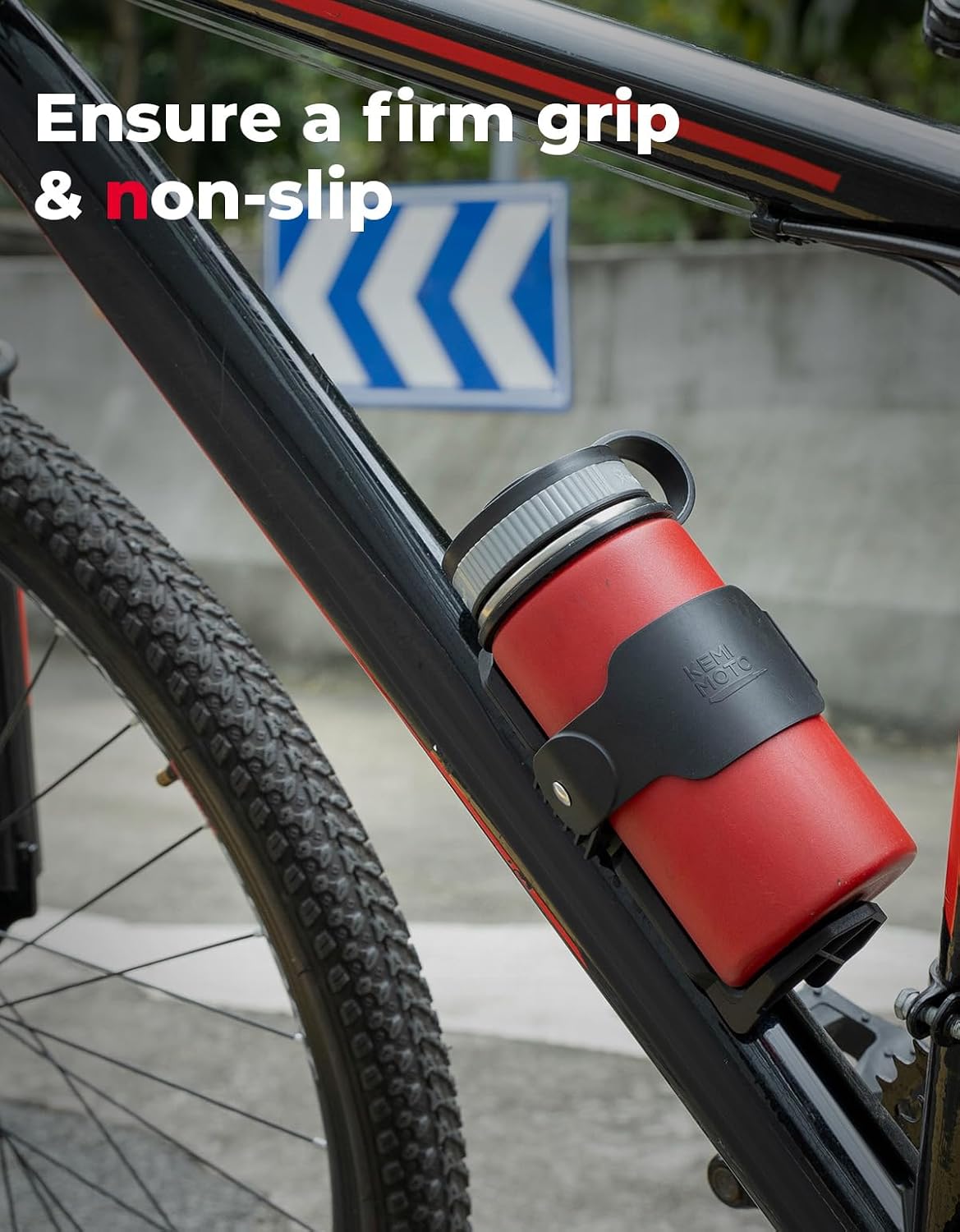 KEMIMOTO Bike Cup Holder, Up to 28 OZ Water Bottle Holder for Bicycle | Sturdy Screw Mount Drink Holder, Universal Fit for Bottles, Containers, Beverages, Cans & Speaker