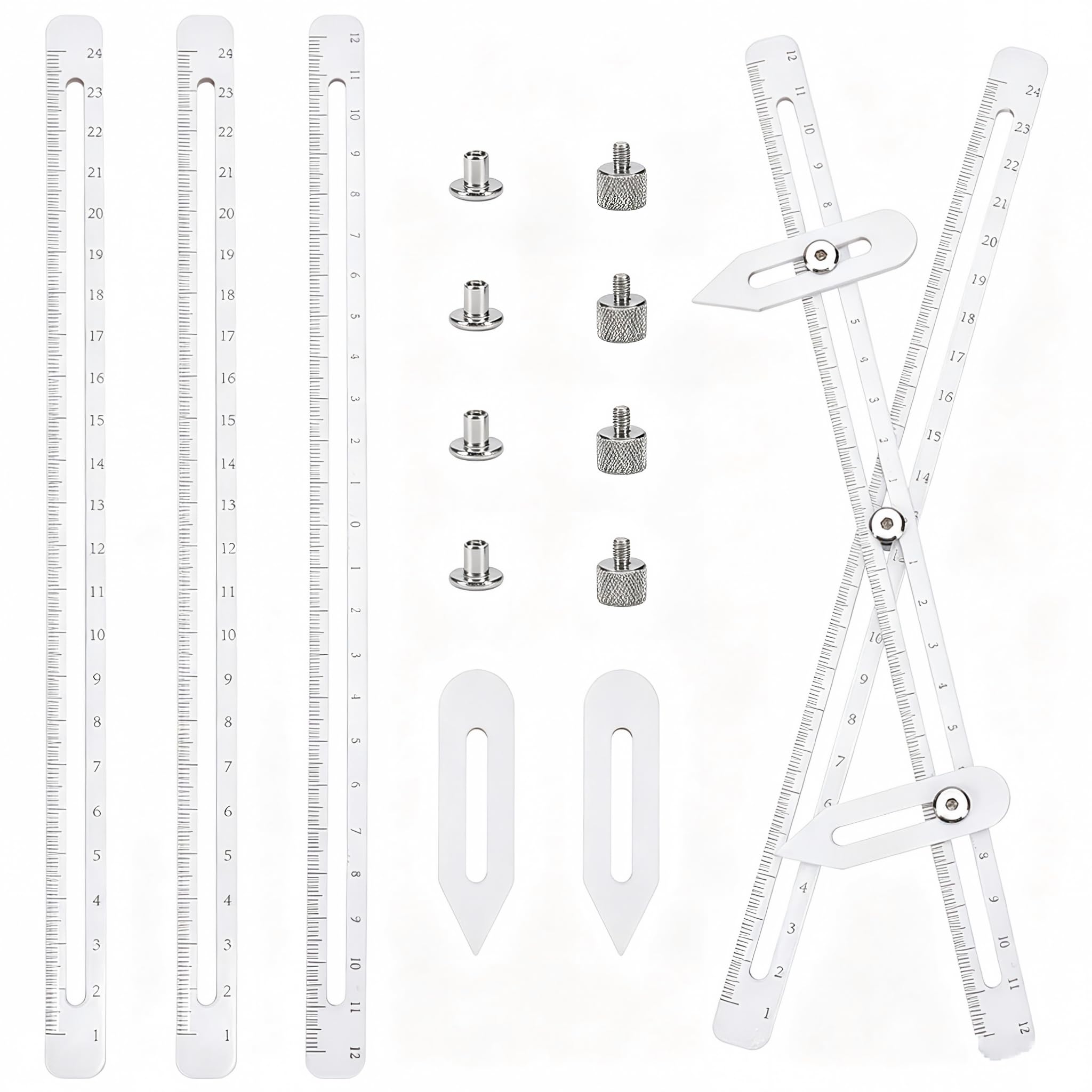 Amazon.co.jp: UNICRAFTALE 陶芸 ゲージ 成形 道具 白 陶器 高さ 測定