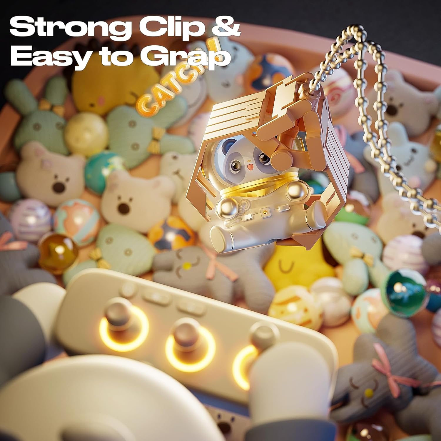 Remote Control Claw Machine for Kids, Mini Vending Machines Candy Grabber Prize Dispenser Toys for Girls, Arcade Game Machine with Light Sounds, Birthday Gifts Toys Age 3 Years (Pink)