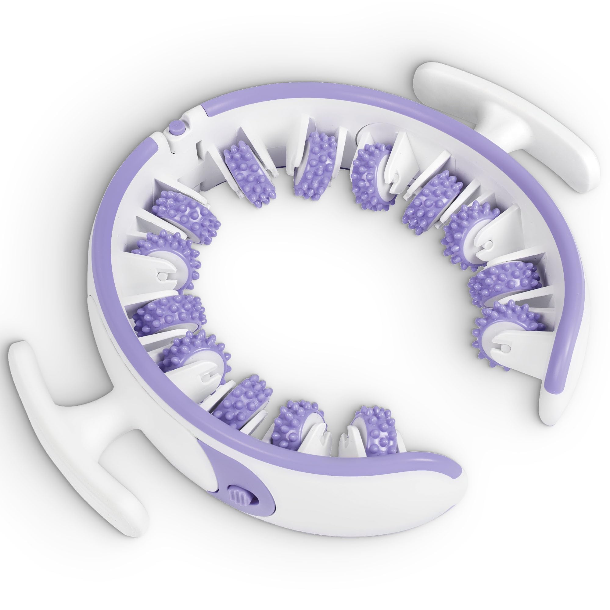 Cellulite Massager Roller, Thigh Slimmer and Cellulite Remover, Deep Tissue Fascia Muscle Roller for Legs & Abdomen, Body Sculpting Tool for Muscle Relaxation, Purple