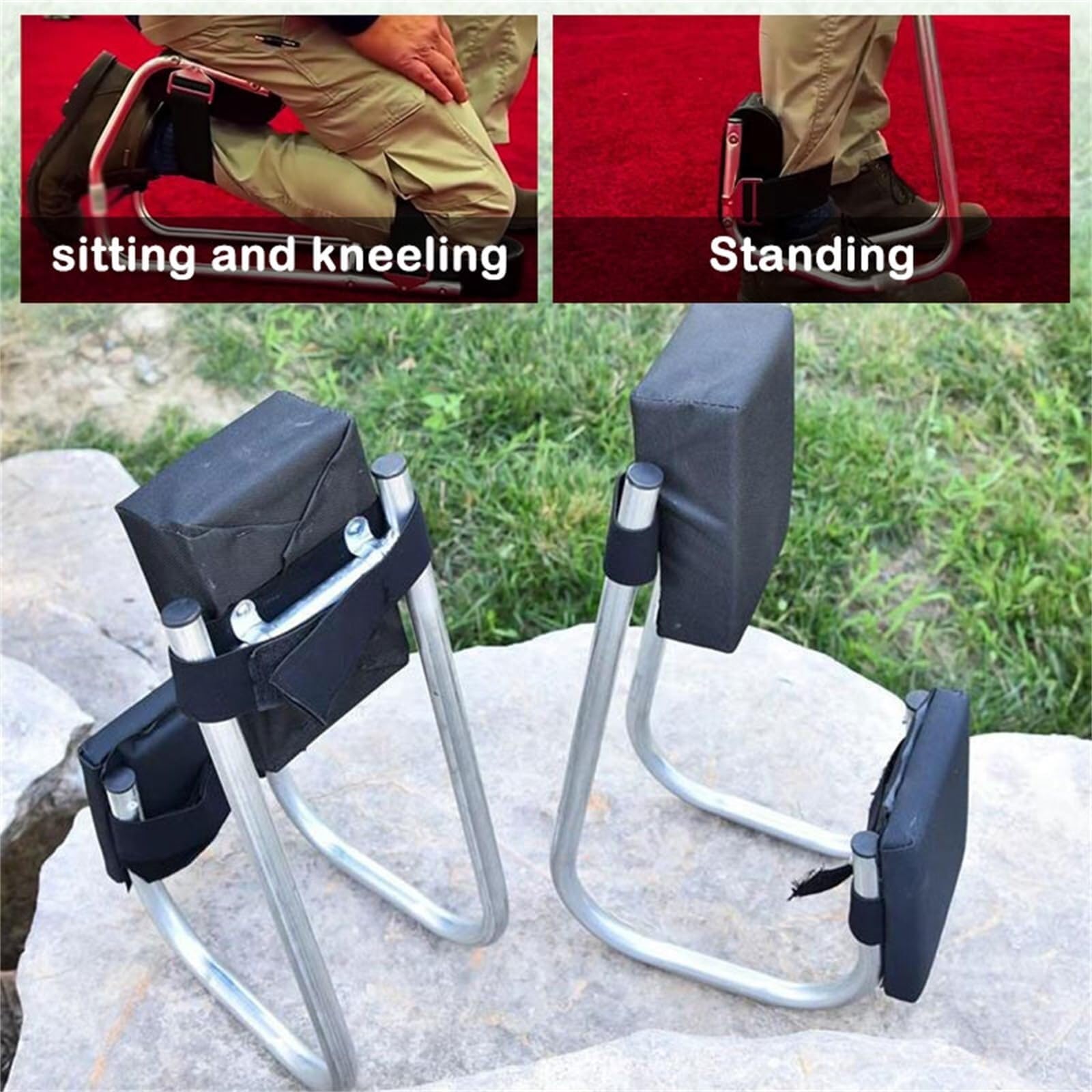Asiento de rodillas for jardinería, nuevo asiento de jardín 2024, rodilleras ergonómicas for jardinería, protección de rodillas y soporte for tobillos, herramientas que ahorran mano de obra for trabaj