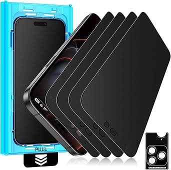 Mothca 4+1 Pack Matte Privacy Screen Protector for iPhone 18 Pro Max 6.9