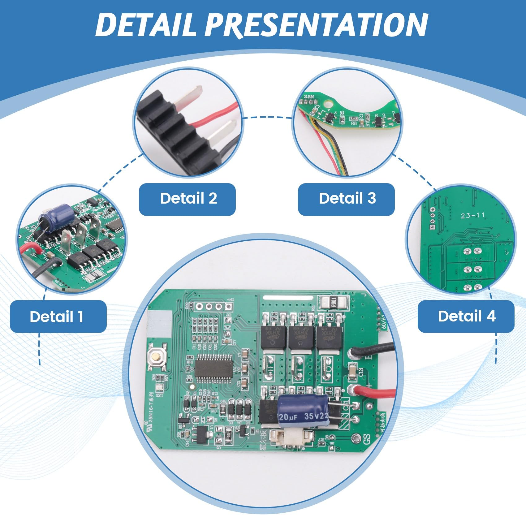 21V 2.5 Tijeras Eléctricas Panel de Control Controlador de Tijeras de Podar Accesorios de Tijeras de Podar Piezas de Herramientas de Accionamiento de Motor