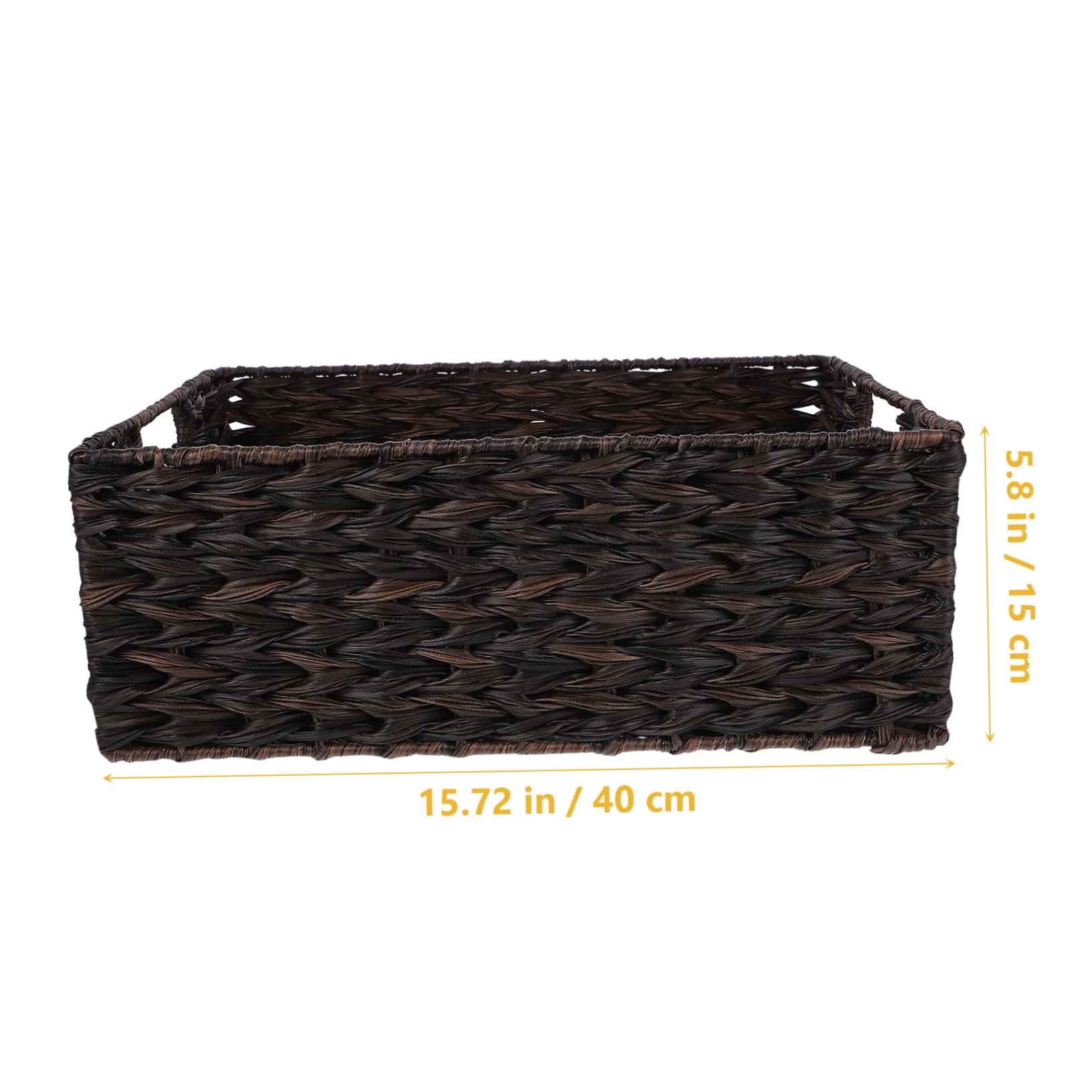 FONDOTIN Elegant Woven Basket Creative Storage Solution for Desk Tabletop Decorative Sundries Handicraft