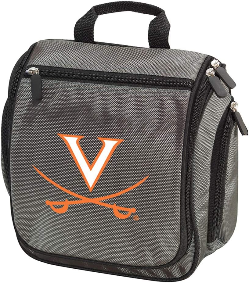 Broad Bay UVA Toiletry Bags Or Hanging University of Virginia Shaving Kits for Men Travel Organizer (Gray)