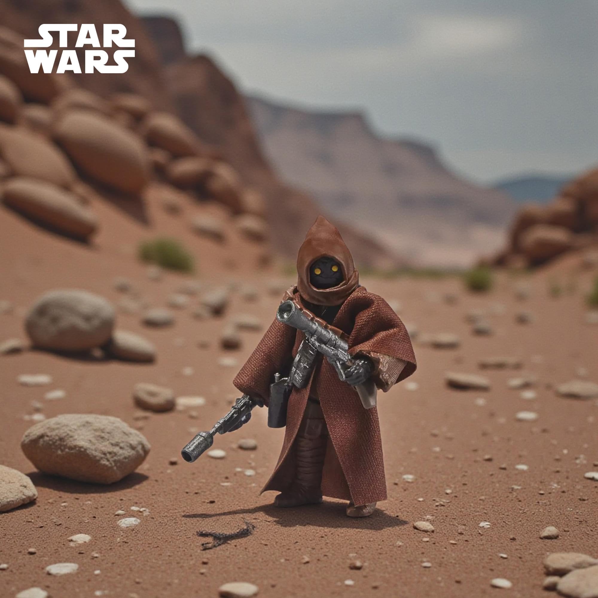 Hasbro Star Wars The Vintage Collection, Streets of Mos Eisley, playset con action figure ispirata al film Star Wars: Una nuova speranza, da 9,5 cm