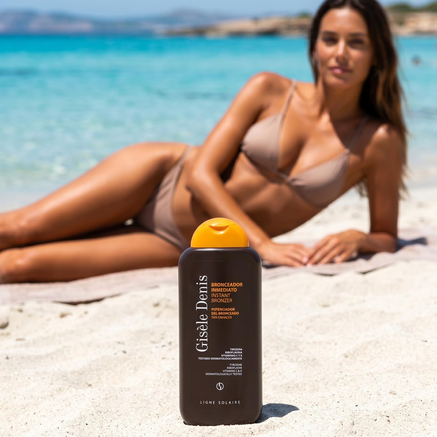 GISÈLE DENIS - Instant Tan 400 ml, Crema Abbronzante, Acceleratore di Abbronzatura, Abbronzatura Solare con Estratto di Carota, Intensificatore e Booster, Lozione Abbronzante Corpo