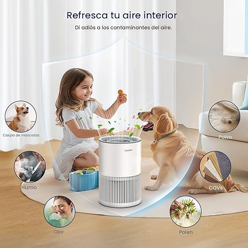 Miniatura 4 de Purificadores de aire para el hogar, habitación grande de hasta 1200 pies cuadrados, purificador de aire LUNINO H13 True HEPA para dormitorio con
