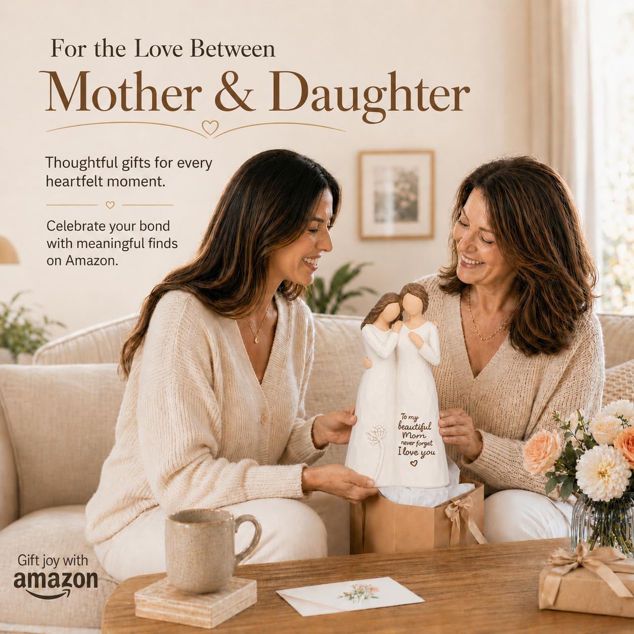 Mom Gifts for Women Gifts for Mom from Daughter Mother Daughter Figurine image 3