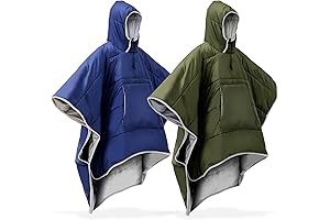 2 Pieces Selk Bag Sleeping Bag Wearable Thick Thermal Poncho
