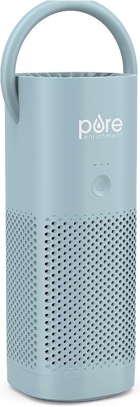 PureZone™ Mini Portable Air Purifier - Cordless True HEPA Filter Cleans Air & Eliminates 99.97% of Dust, Odors, & Allergens Close to You - Cars, School, & Office (Starlight Blue) | Cordless True HEPA Filter Cleans Air & Eliminates 99.97% of Dust, Odors, & Allergens - Cars, School, & Office