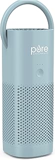 Pure Enrichment PureZone Mini Portable Air Purifier - True HEPA Filter Cleans Air, Helps Alleviate Allergies, Eliminates Smoke & More - Ideal for Traveling, Home, and Office Use (Starlight Blue)