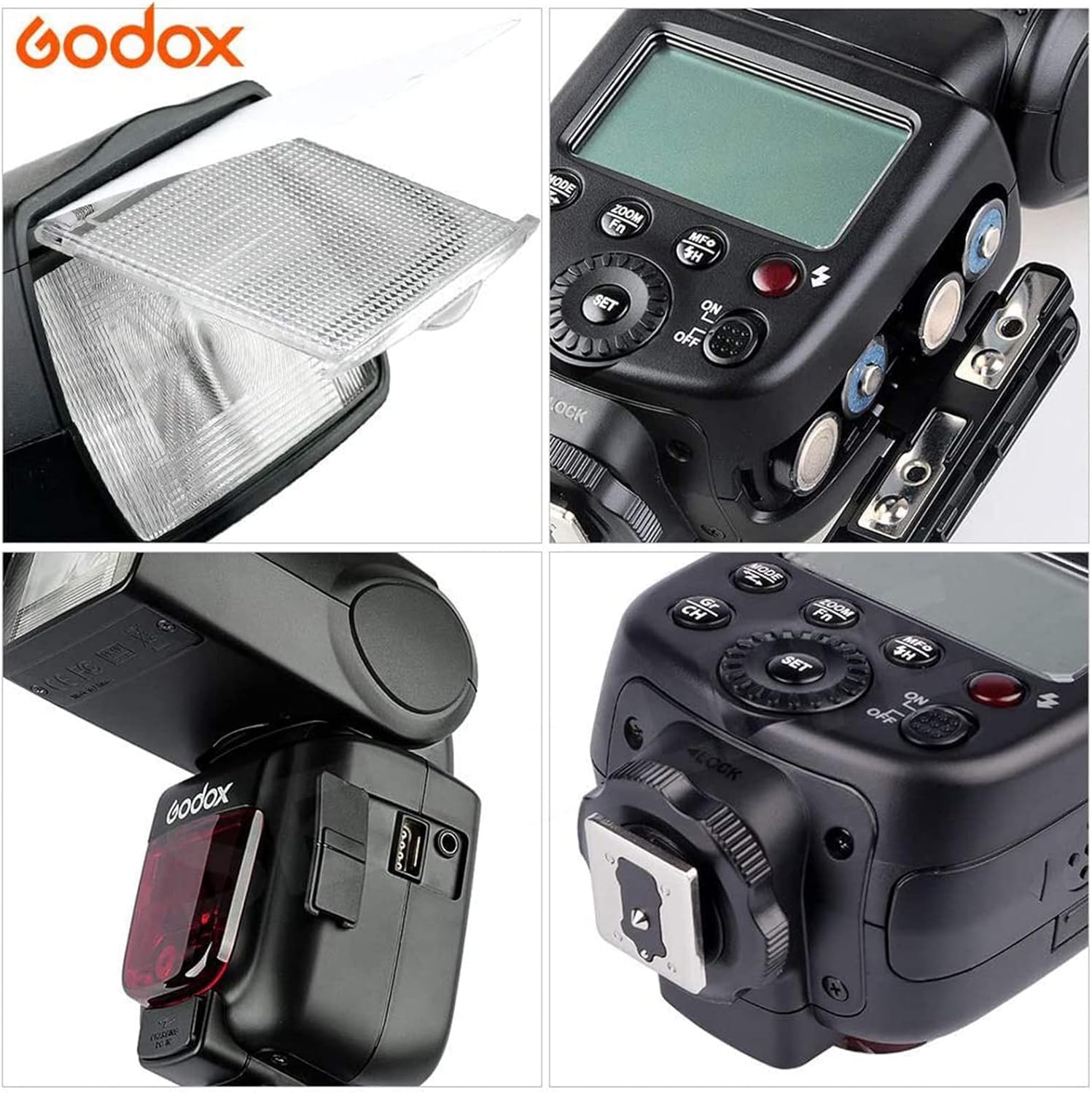 Godox Flash Speedlite TT600 2.4G per Fotocamere Canon, Nikon, Pentax, Olympus, Fujifilm, Panasonic, Pentax