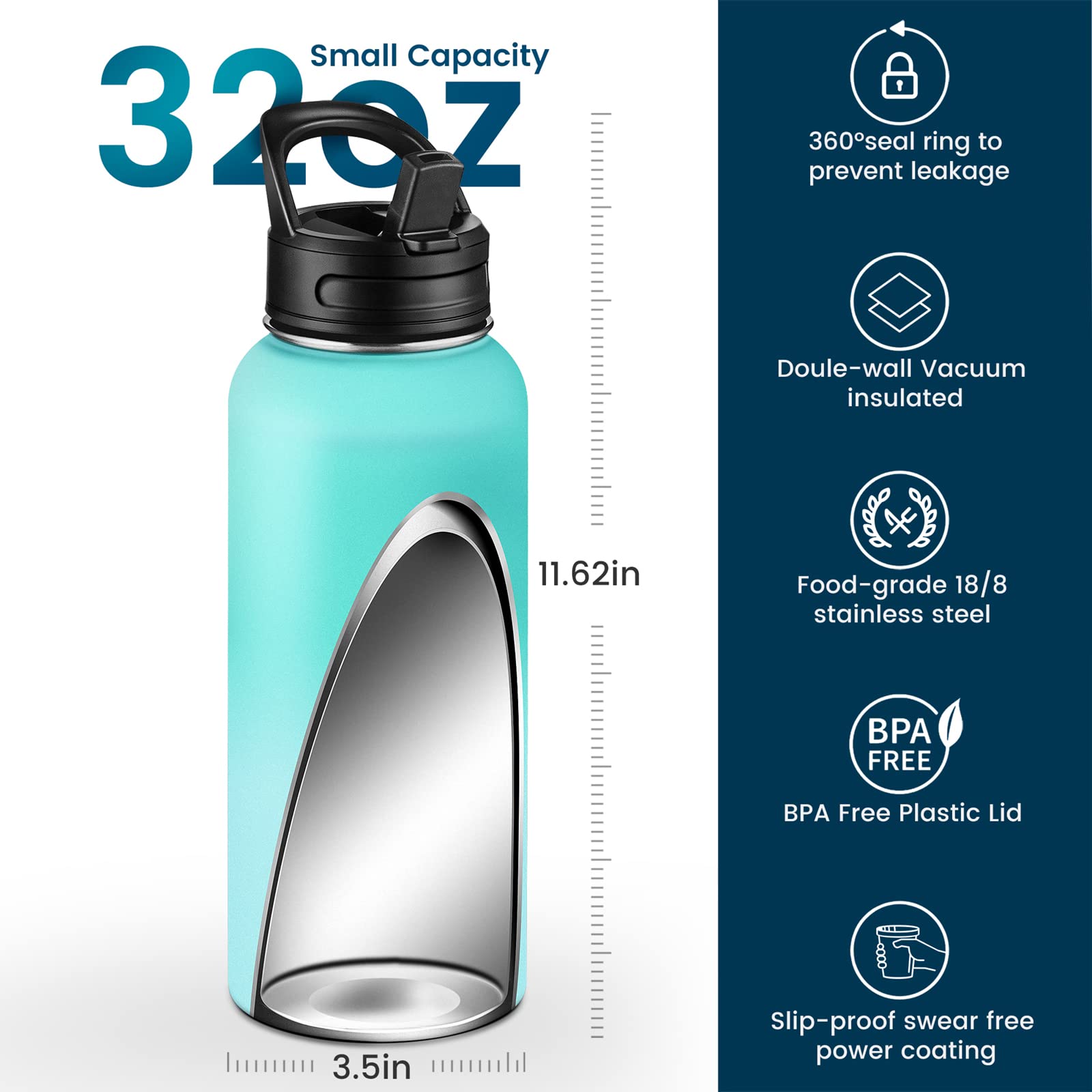 Bottiglia Termica S'well In Acciaio Inox 17 Oz Colore Blue Suede - Nuova Con Confezione