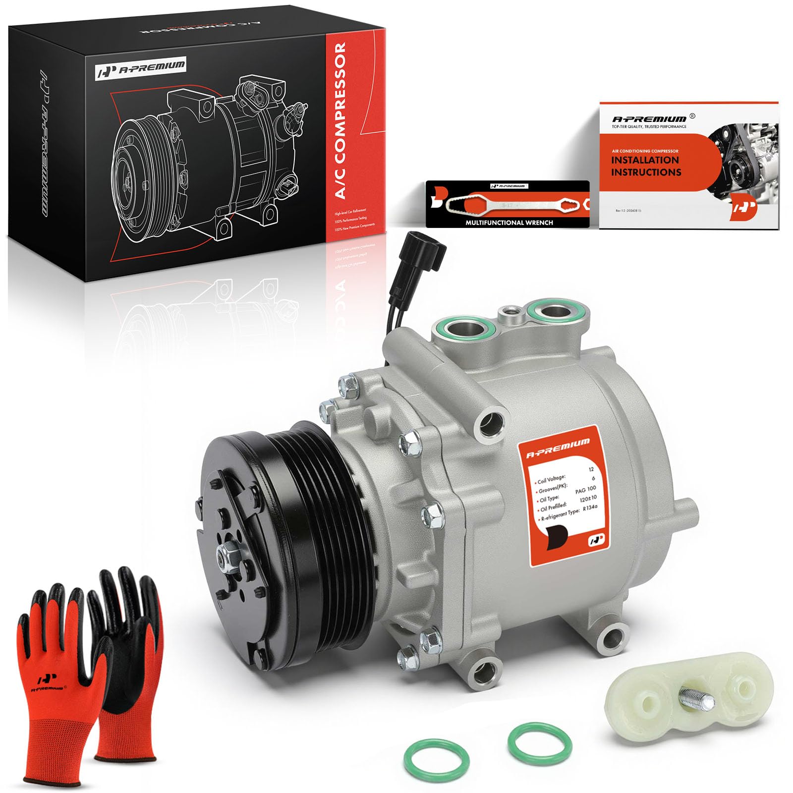 Anna⑤ Amazon.com: A-Premium Air Conditioner AC Compressor with Clutch