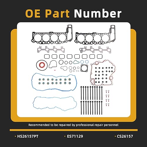 Miniatura 3 de Juego completo de juntas de culata de motor MLS con tornillos, para Dodge Ram 1500DakotaDurango 2000-2003, para Jeep Grand Cherokee 1999-2003, 4.7L