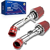 KAX 2.75" Red Cold Air Intake Kit for INFINITI G37 2008-2013 & Nissan 370Z 2009-2020 V6 3.7L - Boost HP 8-10%