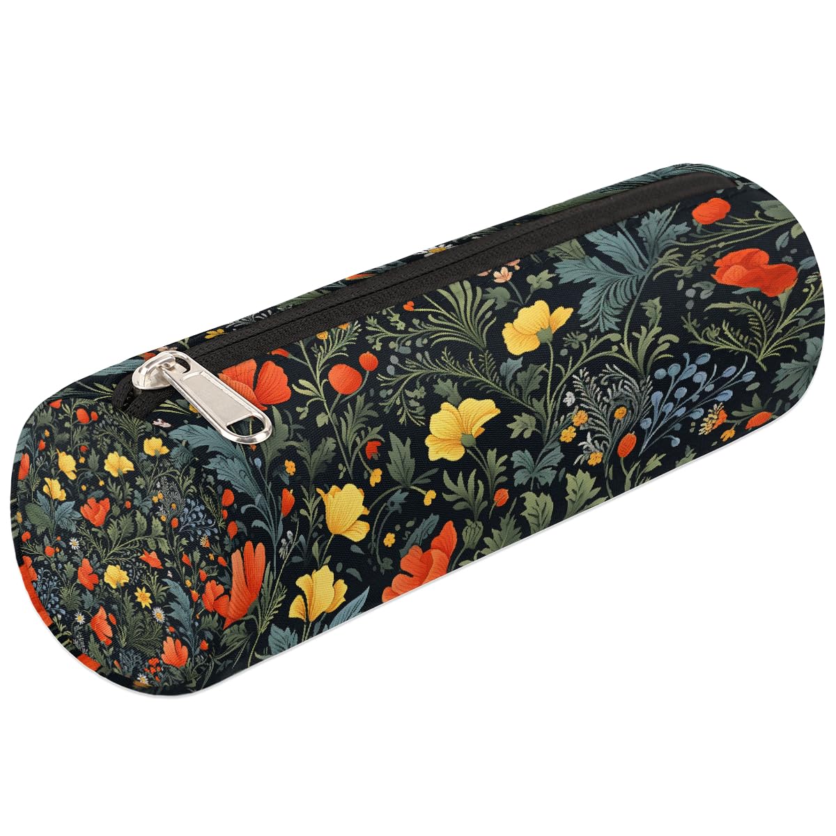 VQUVQV Small Pencil Case, Portable Pencil Bag Pen Pouch for Boys Girls Teens, School Stationary Organiser Supplies Makeup Brush Bag, Beautiful Small Floral