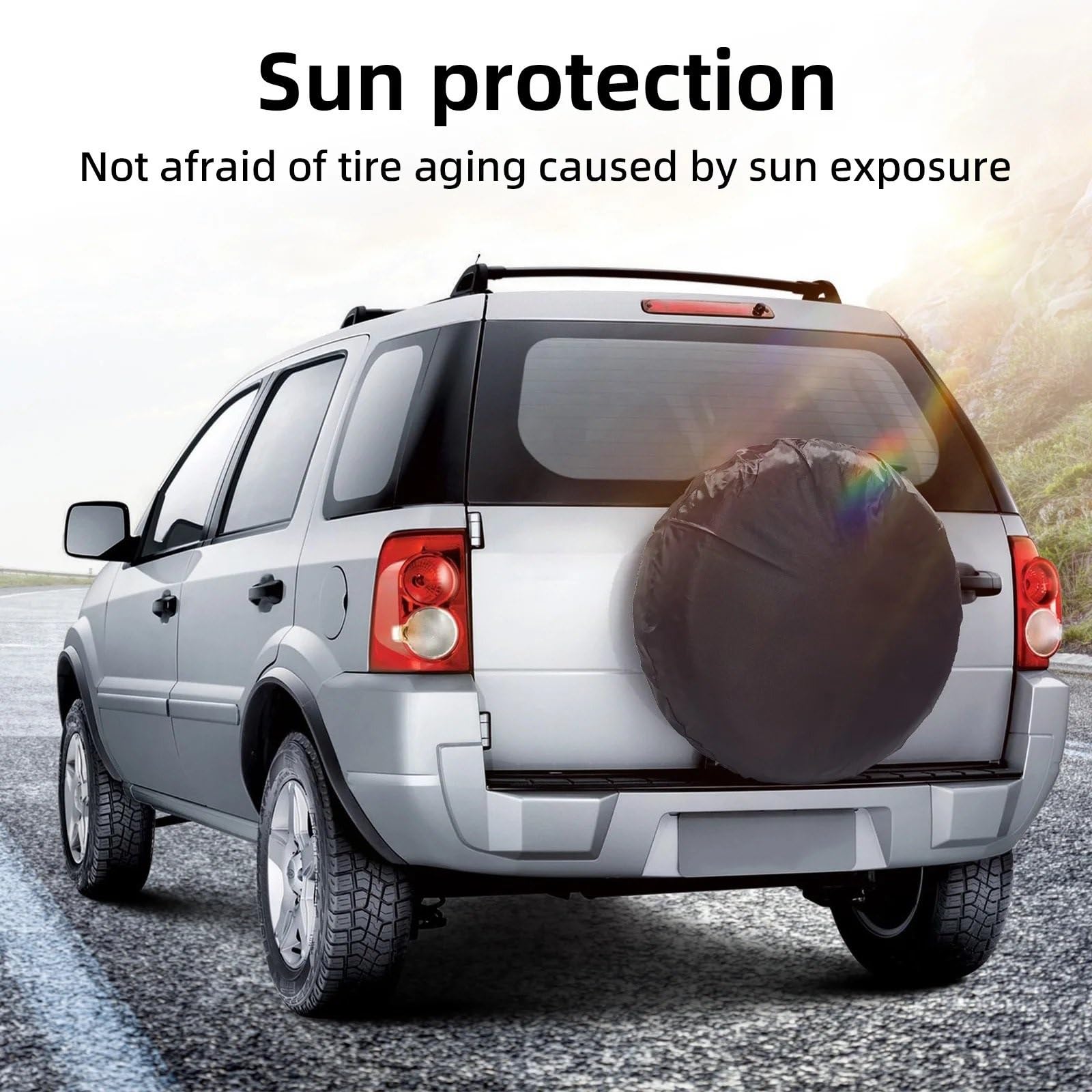 Reifenschutzhülle Auto-Ersatzreifen-Abdeckung, Sonnenschutz-Reifentasche, wasserdichte Ersatzreifen-Radtasche, Reifen-Ersatz-Aufbewahrungsabdeckung Reifentaschen(L 16-20inch)