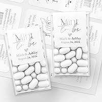 Vista 4 de 25 PCS Personalized Mint to be Tic Tac stickers for Party Favors in Gold, Silver or Rose Gold, Custom Wedding favor mint labels for mini tic tac