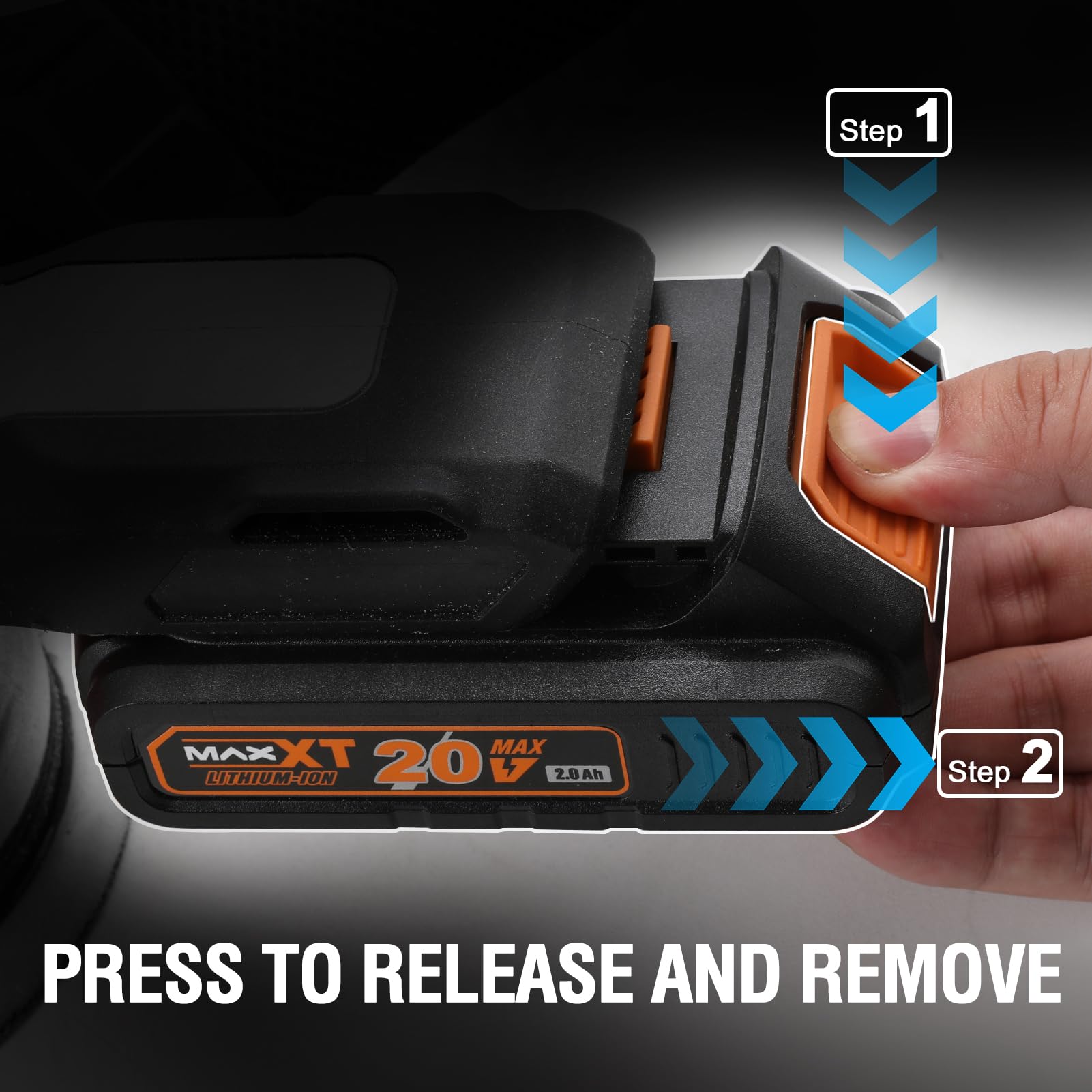 MAXXT Set di batterie | 2 batterie agli ioni di litio da 20 V 2,0 Ah + 1 caricatore | compatibile esclusivamente con MAXXT