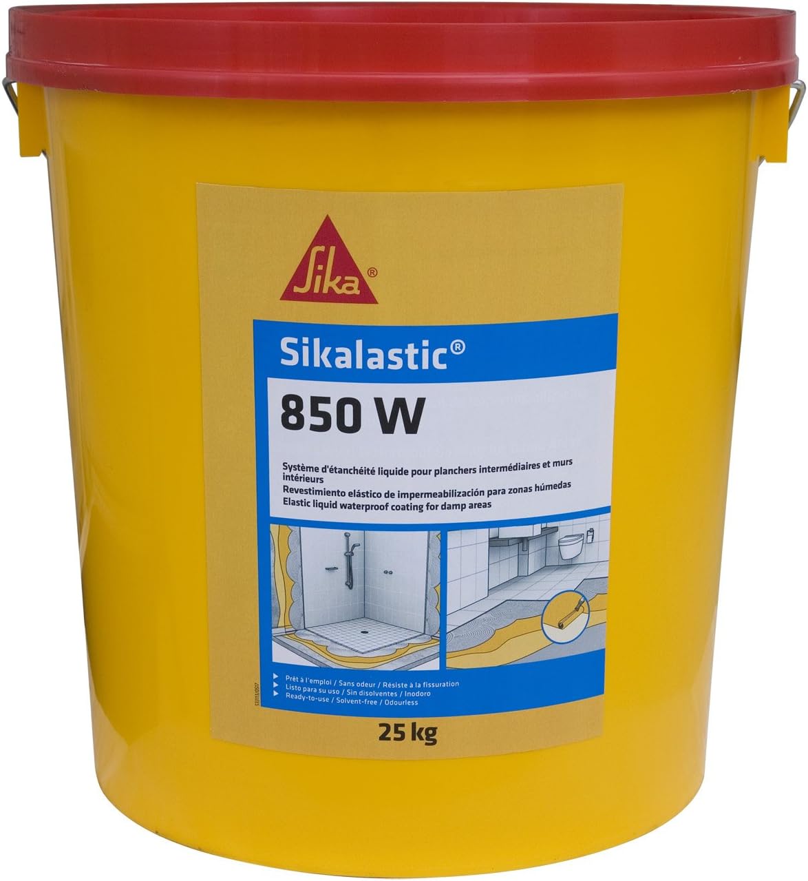 Sikalastic 850 W – Waterproof Under Tile Treatment, Yellow, 16362