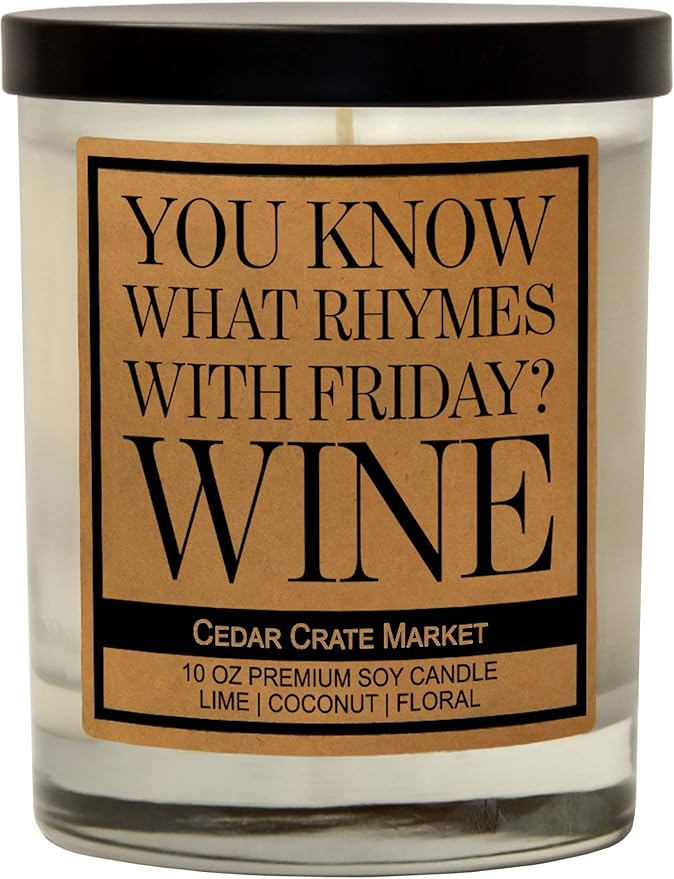 You Know What Rhymes with Friday? Wine, Kraft Label Scented