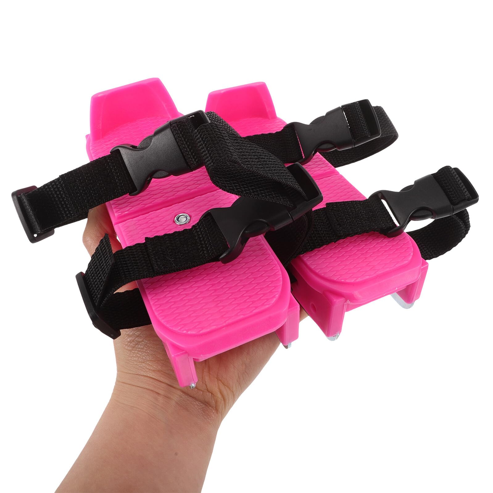 Happyyami Pattini da Sci per Bambini Regolabili Invernali, Mini Scarponi da Neve Supporto Stabile, Copriscarpe per Principianti Adatti a Ghiaccio e Neve per attività Sportive all’Aperto
