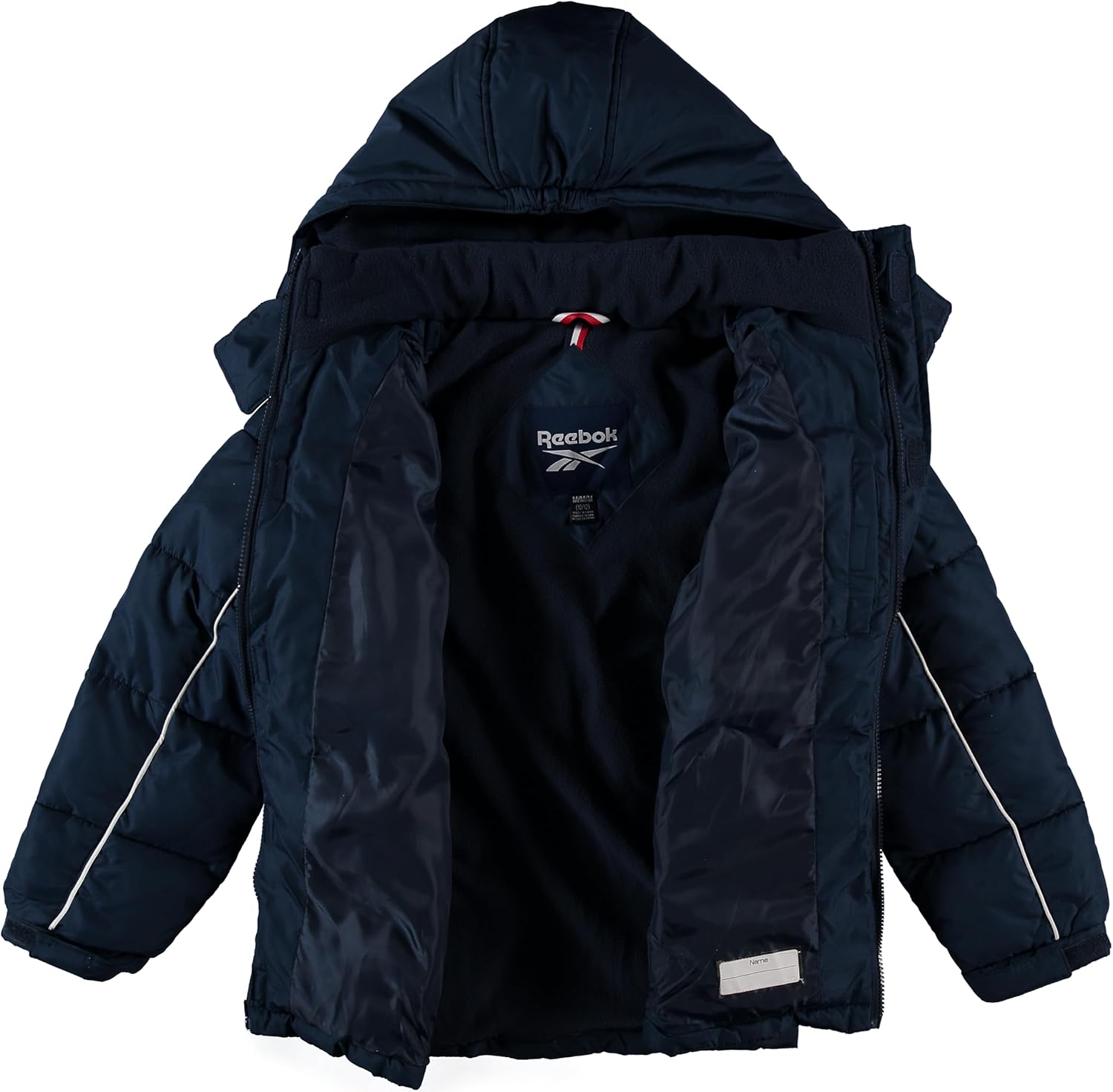 Reebok Boys Puffer Jacket - Heavyweight Water Wind Resistant Polar Fleece Lined Insulated Hooded Boys Winter Coat Outerwear - Image 4