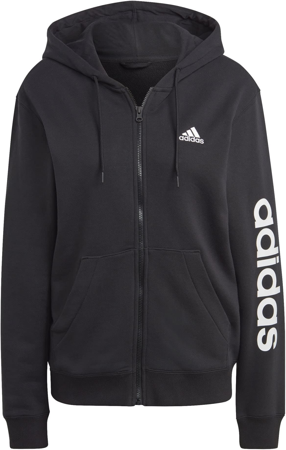 adidasWomen's Essentials Linear Full-zip French Terry Sweatshirt (pack of 1)