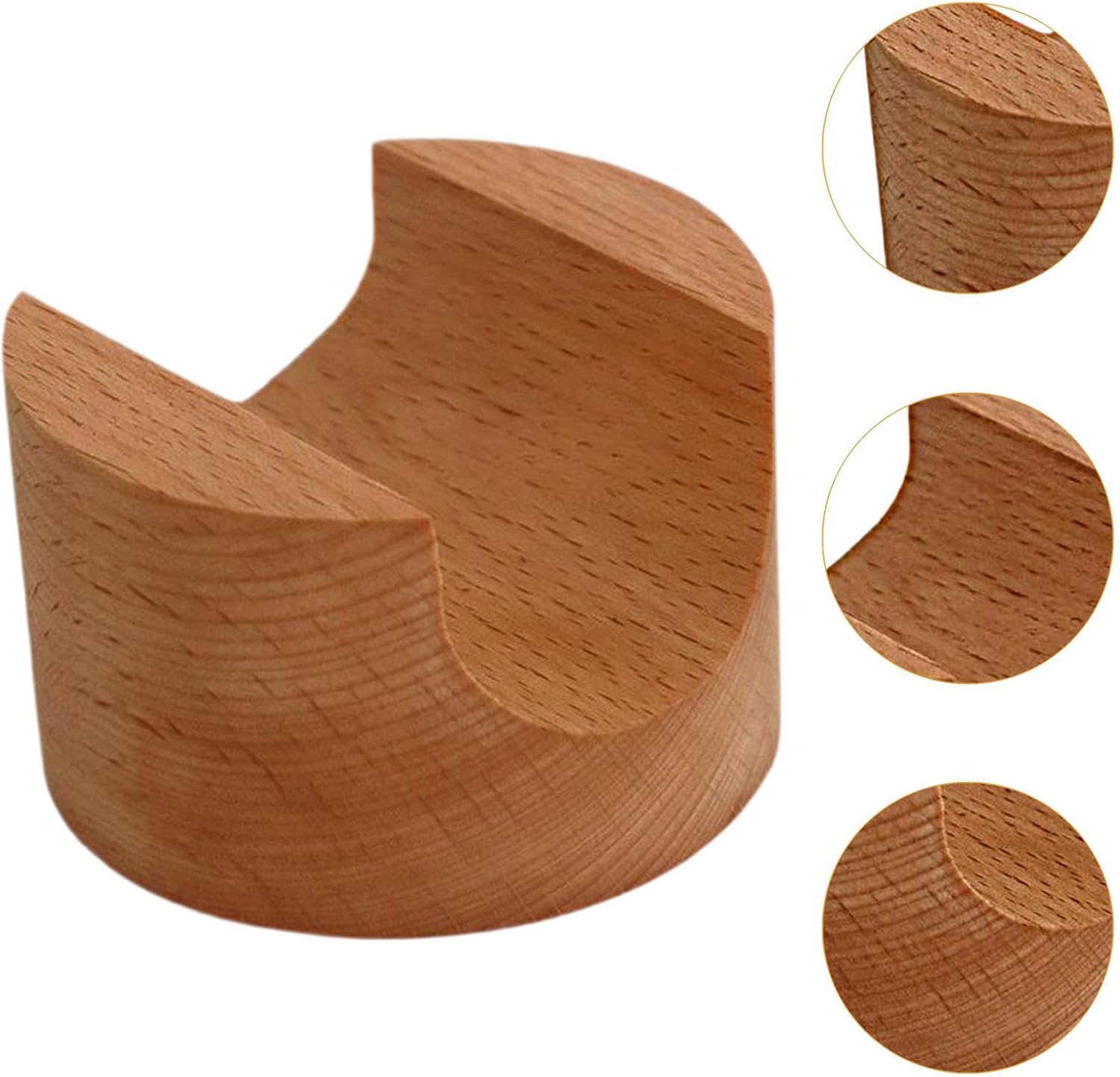 Japanese Sushi Rack Taco Rack Desktop Decoration Taco Platter Sushi Holder Stand for Gatherings Home Restaurant Parties Desk, round wood