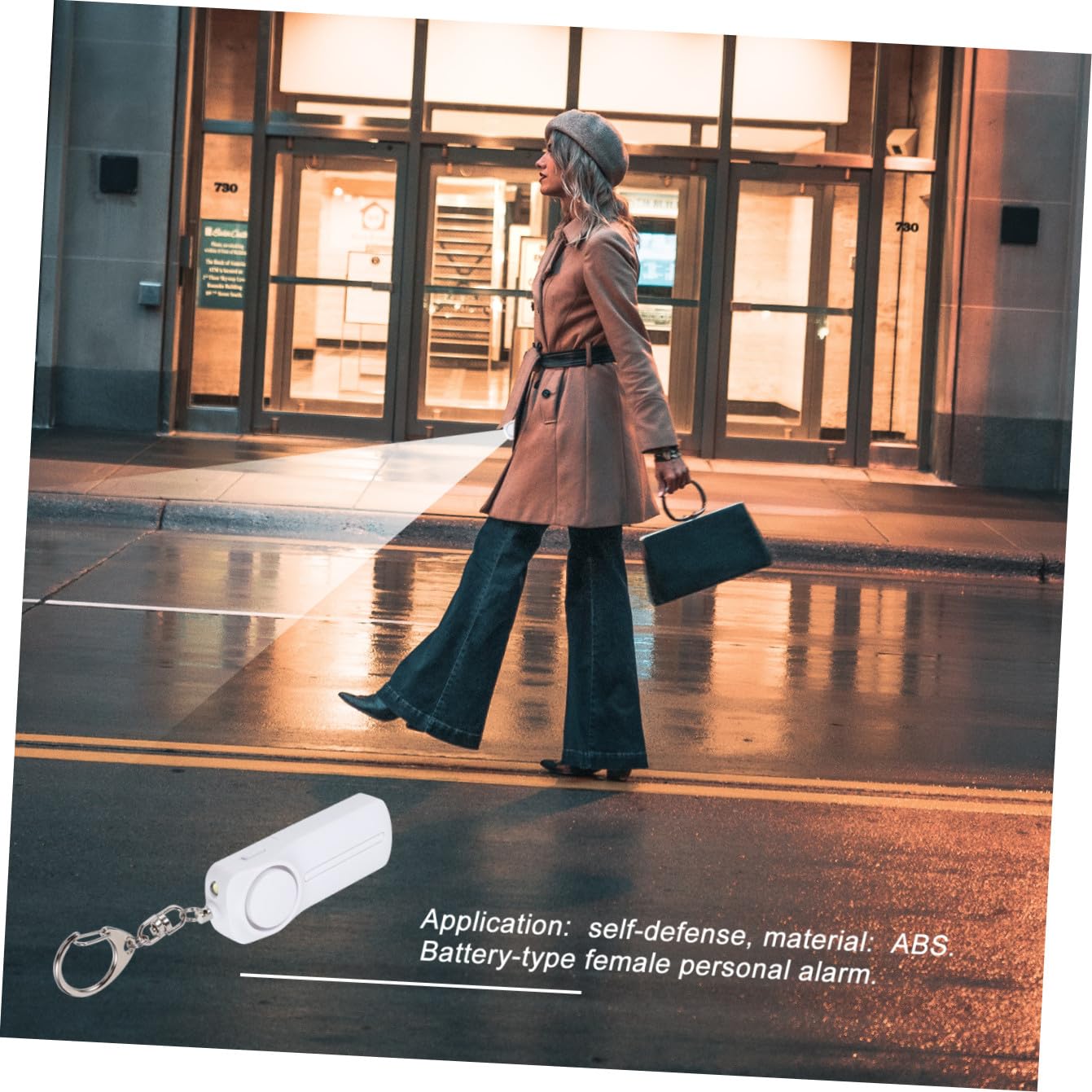 OSALADI 3piezas Alarma Personal De Seguridad con Luz Led para Mujeres Dispositivo De Emergencia Portátil para Situaciones Críticas para Correr Pasear Perros y Actividades Al Aire