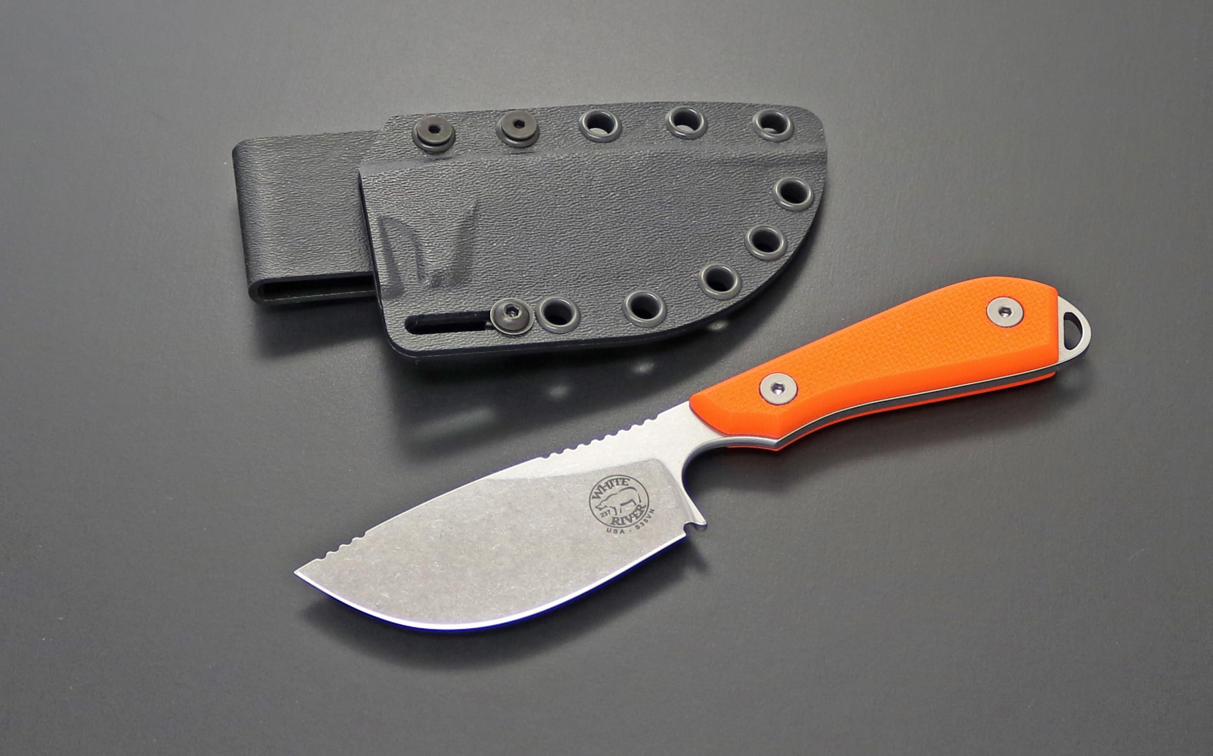 WhiteRiver WRM1-SKN-TOR G10 River Model 1 Skinner Orange Textured