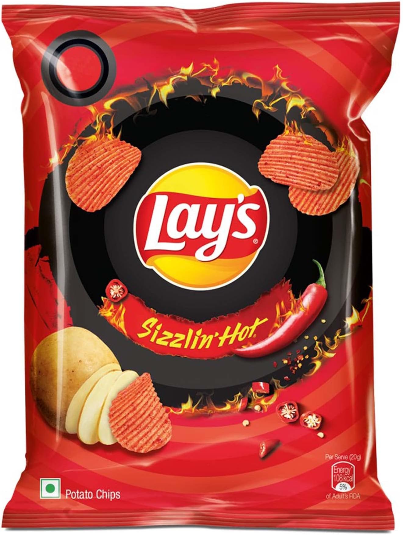 Lays Sizzlin Hot Indian Import 48g