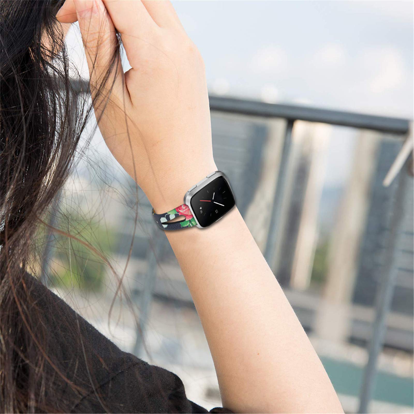 Cinturino in silicone per Fitbit Versa rosa