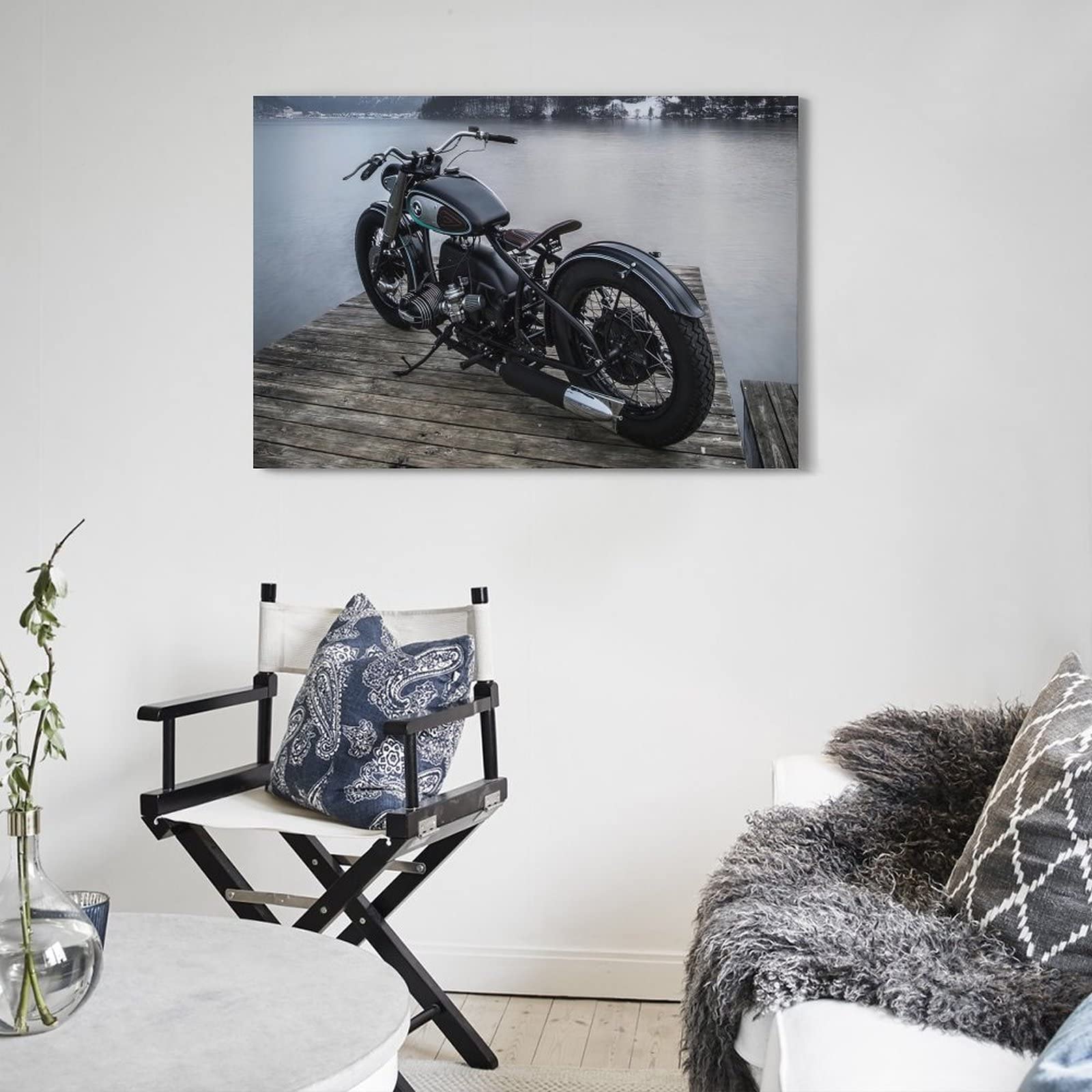 Poster Moto Vintage BMW – Illustration Papier Couché Mat 250gr – Dynamo Factory