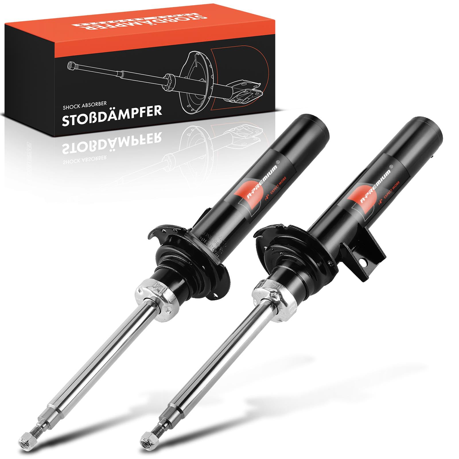 Frankberg 2 amortiguadores delantero izquierdo derecho compatible con X3 F25 sDrive18 sDrive20 xDrive28 xDrive30 xDrive35 1.6L-3.0L SUV 2010-2017 Replace# 31316796315