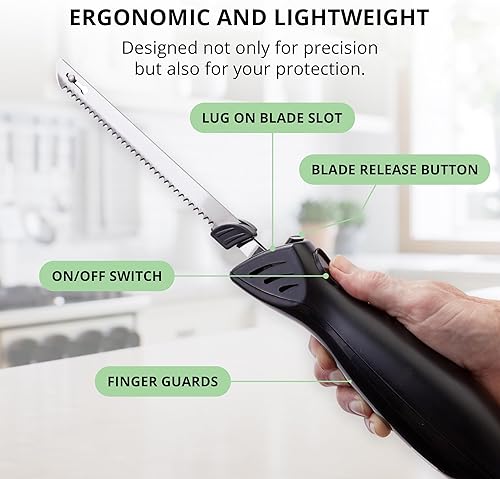 Miniatura 2 de Cuchillo de cocina profesional para tallar eléctrico